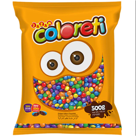 PASTILHA COLORETI MISTA 500G - JAZAM - CONFEITO PERFEITO ESTOQUE REAL NF em Oferta na Shopee