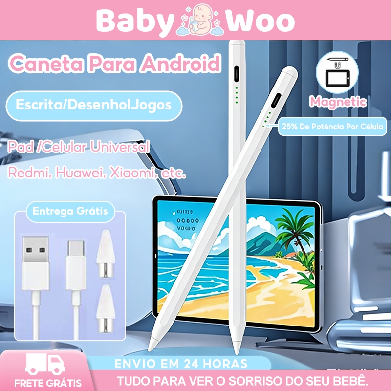 Caneta Stylus Touch Ponta Fina Escrever Adequada Para Redmi Huawei Android Universal Sem Atraso De Escrita