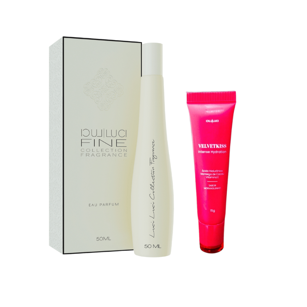 Perfume Feminino Luci Luci 50ml e Hidratante Labial Moranguinho em Oferta na Shopee