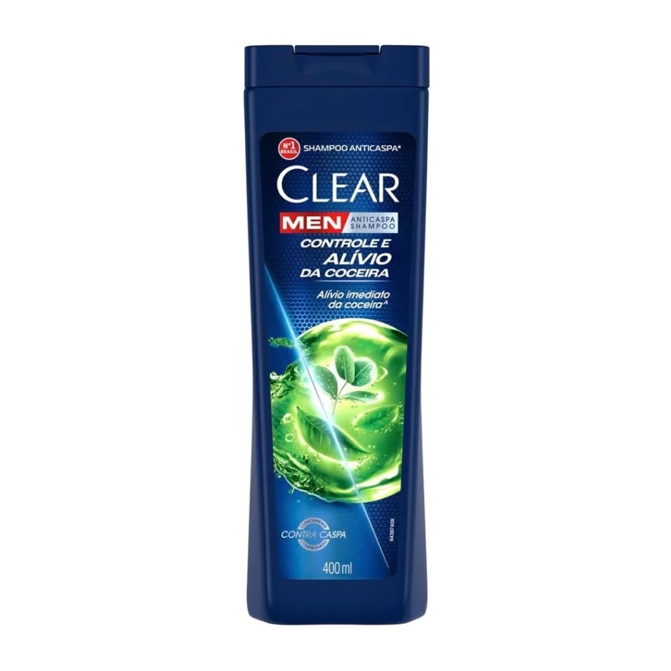 Shampoo Clear Men Antí-Caspa Controle e Alívio da Coceira 400ml