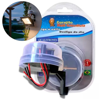Relé Fotocélula Acende Automático Bivolt Qualitronix Com Suporte