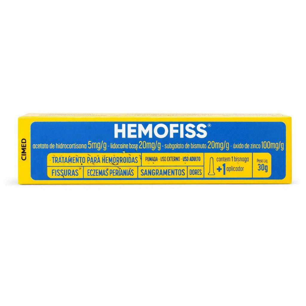 Hemofiss Pomada 30g + 1 Aplicador + Praticidade e higiene Cimed