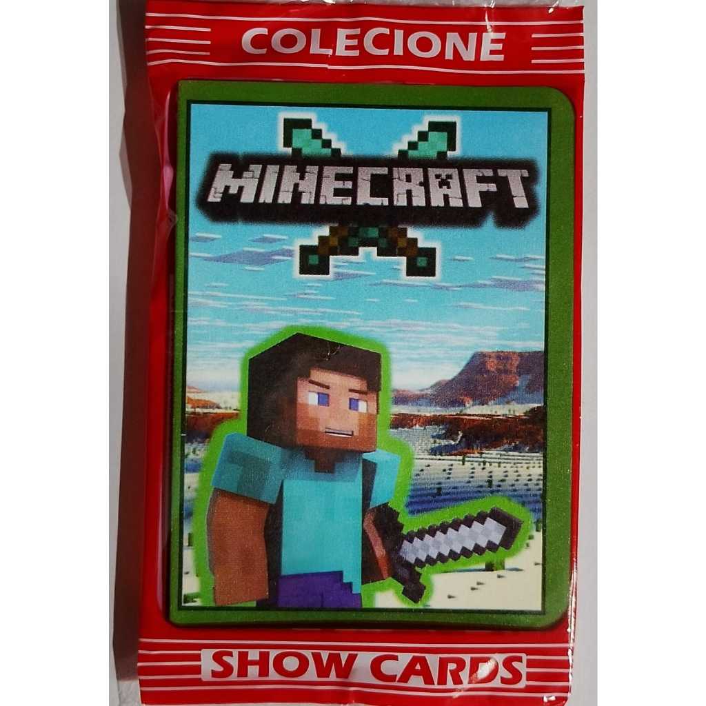 400 Cards Minecraft - ED SC = 100 Pacotes fechados