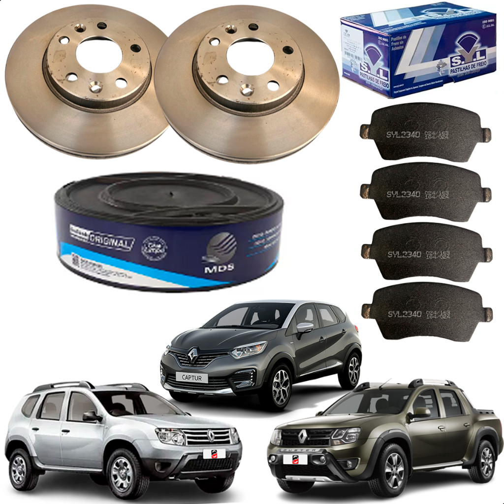 Kit Disco E Pastilha De Freio Renault Duster 1.6 2013 ...