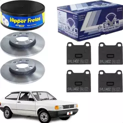 Kit Disco Freio + Pastilha Gol 1.6 84 85 86 87 88 89 90 91