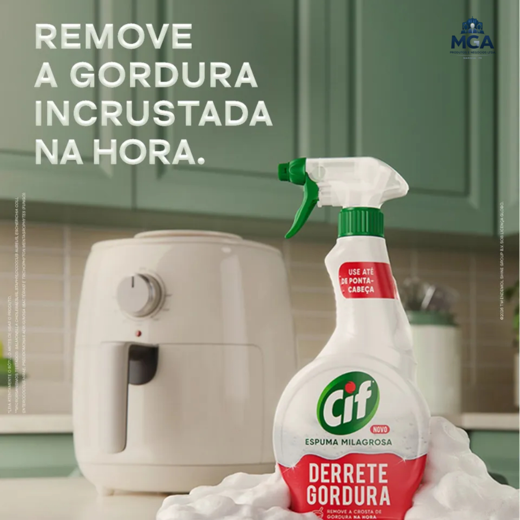 Cif Espuma Milagrosa Derrete Gordura 500ml Desengordurante Limpeza Pesada Gatilho