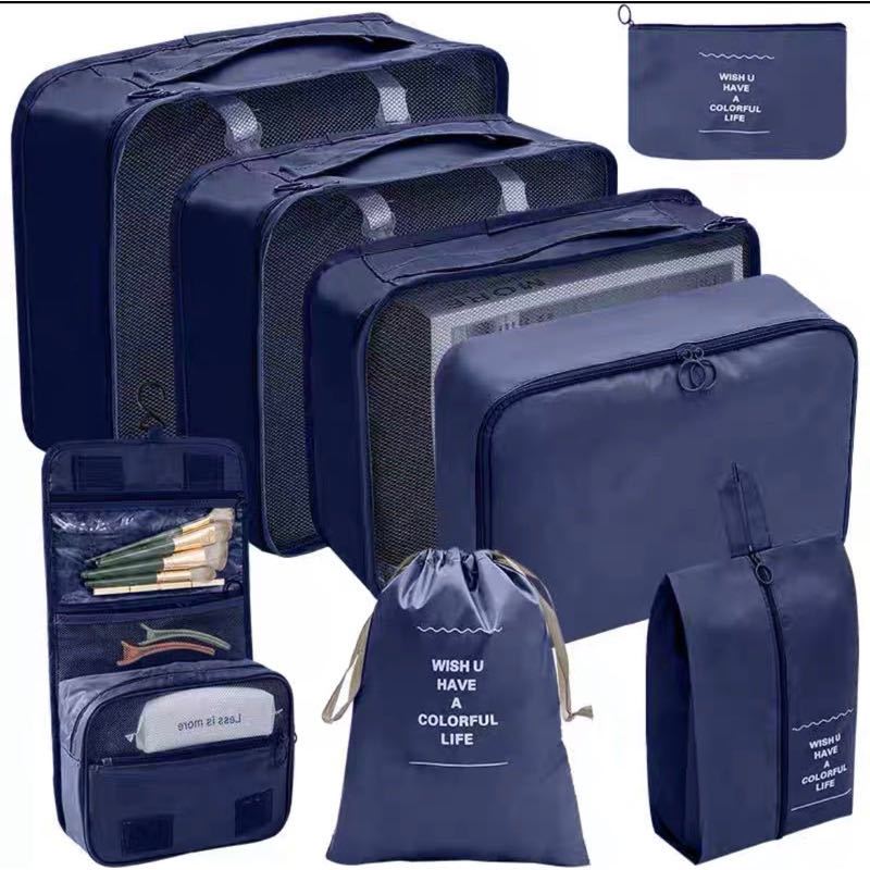 Kit Conjunto 8 Peças Organizador De Viagens Organizadoras Para Malas Bolsa — imagem 2 de 2