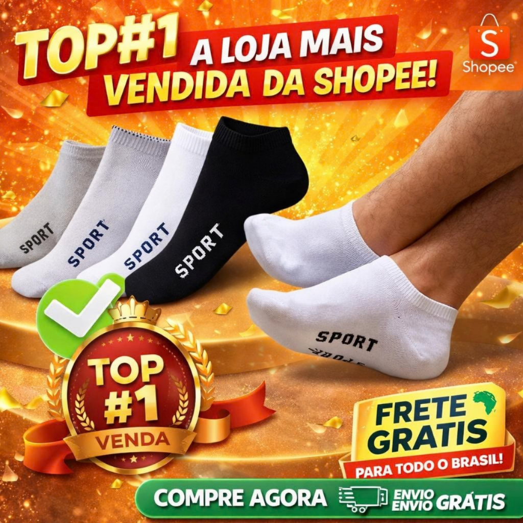 Kit 18 Meia Soquete Masculina e Feminina Meias Cano Curto Respirável Cores Variadas - ENVIO IMEDIATO em Oferta na Shopee