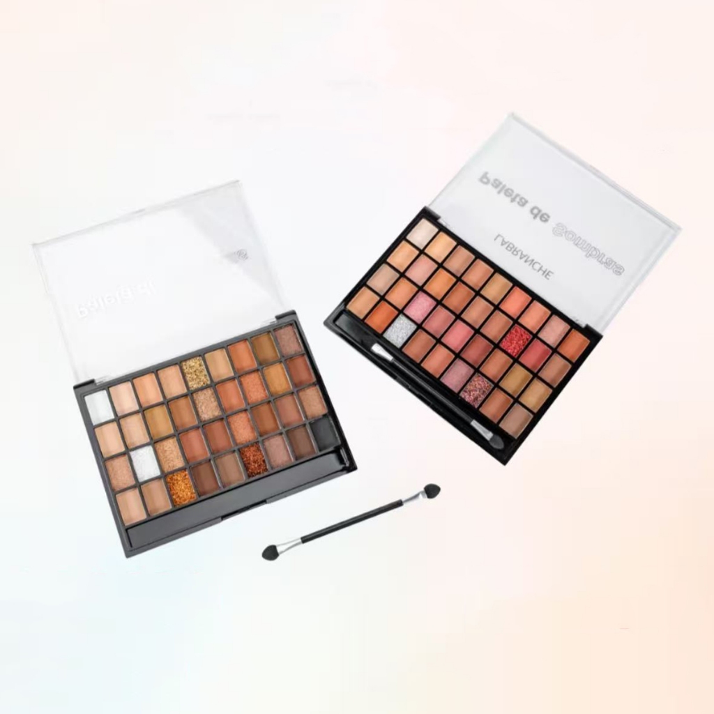 Paleta de sombras para olhos LABRANCHE 36 cores com pincel LA2330