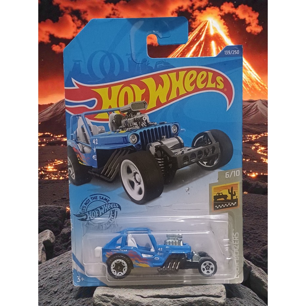 Hot Wheels '42 Willys MB Jeep, pertencente à coleção Baja Blazers, 139/250 da linha principal (Mainline) de 2020.