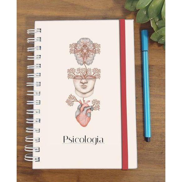 Caderno Capa Personalizada Luxo | Profissões Psicologia Direito Medicina Biomedicina| Presente Profissional