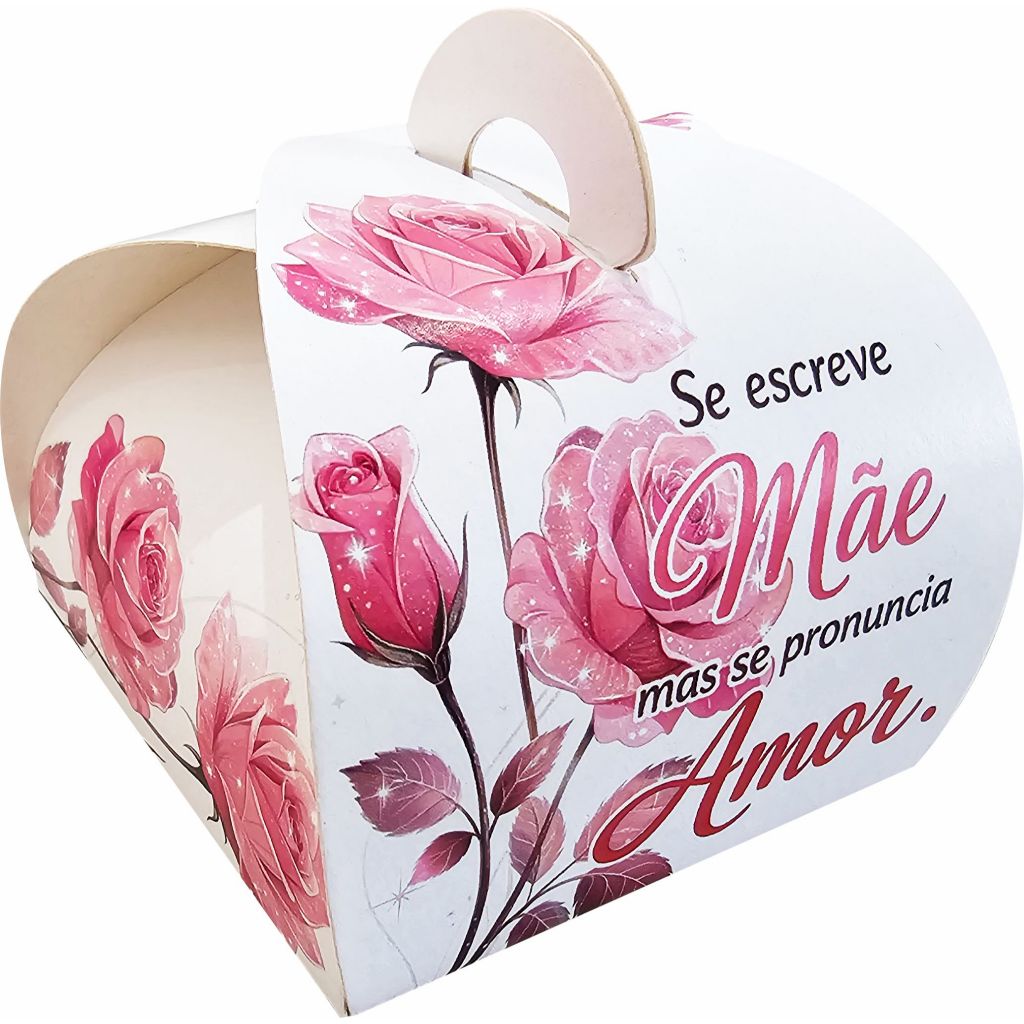 50 Embalagem Doces Mimos Sabonete Presentes e Lembrancinhas - Linha Dia das Mães Rosas