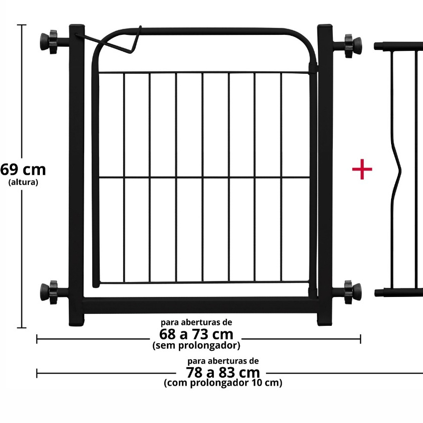 Grade Portão Pet Proteção Para Cães Portão para Bebes Segurança Para Crianças, Bebes em Oferta na Shopee