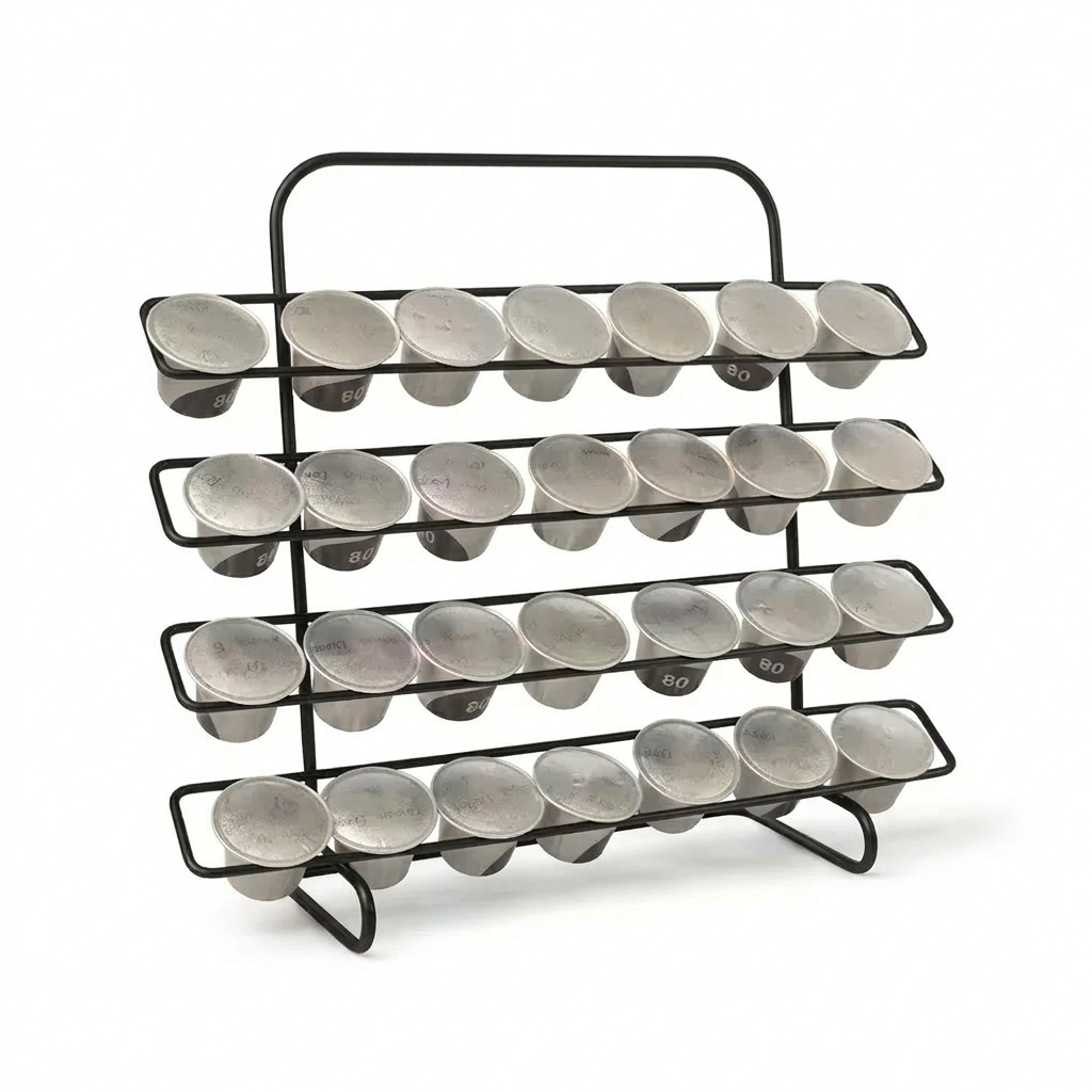 Suporte Porta Cápsulas Nespresso 28 Unidades – Aramado com Pintura Eletrostática
