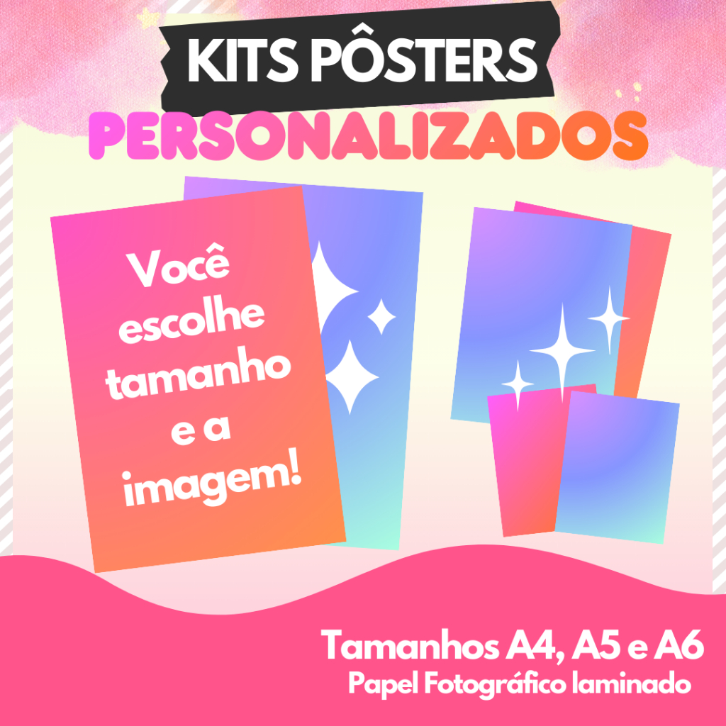 KIT POSTERS Personalizado | A4 A5 A6 | Kpop | Fanmade | Poster | Posteres em Oferta na Shopee