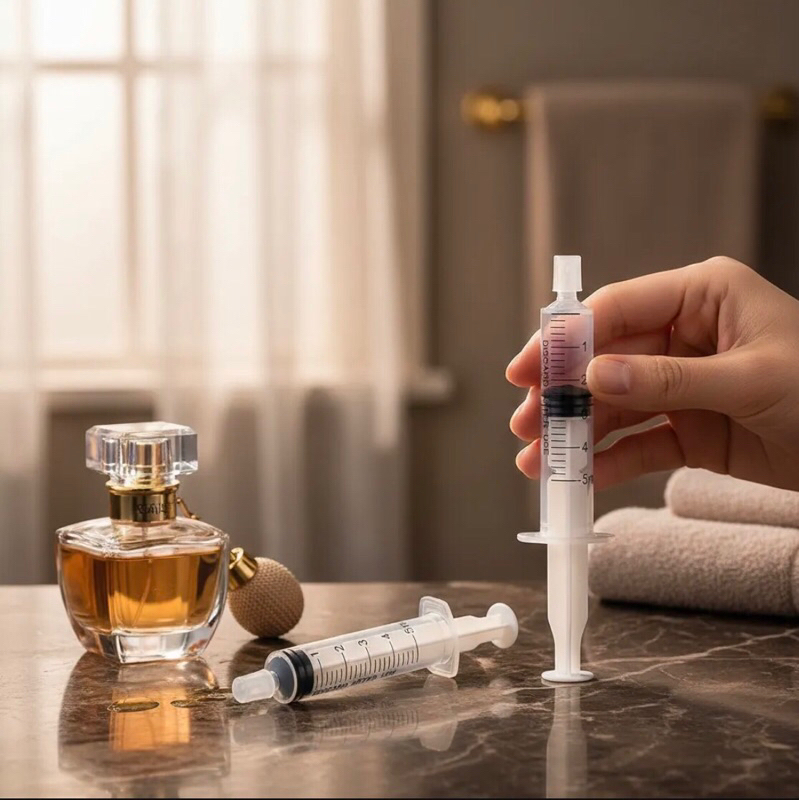 Kit Seringa Adaptador Extrator Para Transferir Perfume Decant Refil Frascos Portátil Viagem