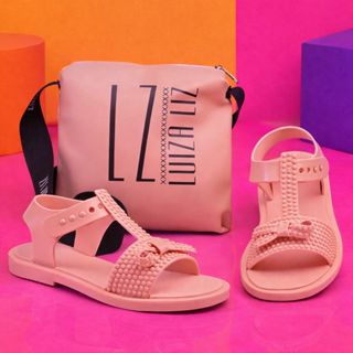 SandBolsaalia Feminina Infantil de Laçinho com em Oferta na Shopee