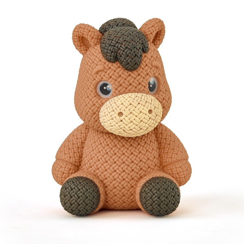 Cavalinho Marrom Brinquedo Infantil Vinil Super Macio Baby Soft Animais da Fazenda