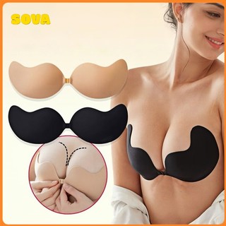 Sutiã Adesivo Push up Invisível Sem Alças para Mulheres Reutilizáveis Com Capas de Mamilo…