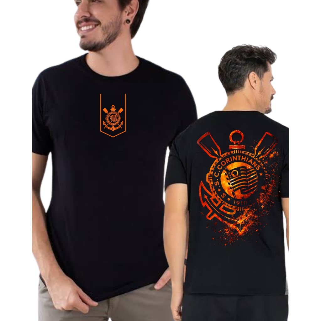 Camiseta CORINTHIANS FAIXA blusa timão camisa coringão masculina feminina promoção em Oferta na Shopee
