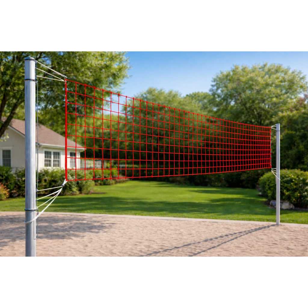 REDE DE VÔLEI DE PISCINA BIRIBOL 3 METROS DE SEDA POLIPROPILENO 2MM