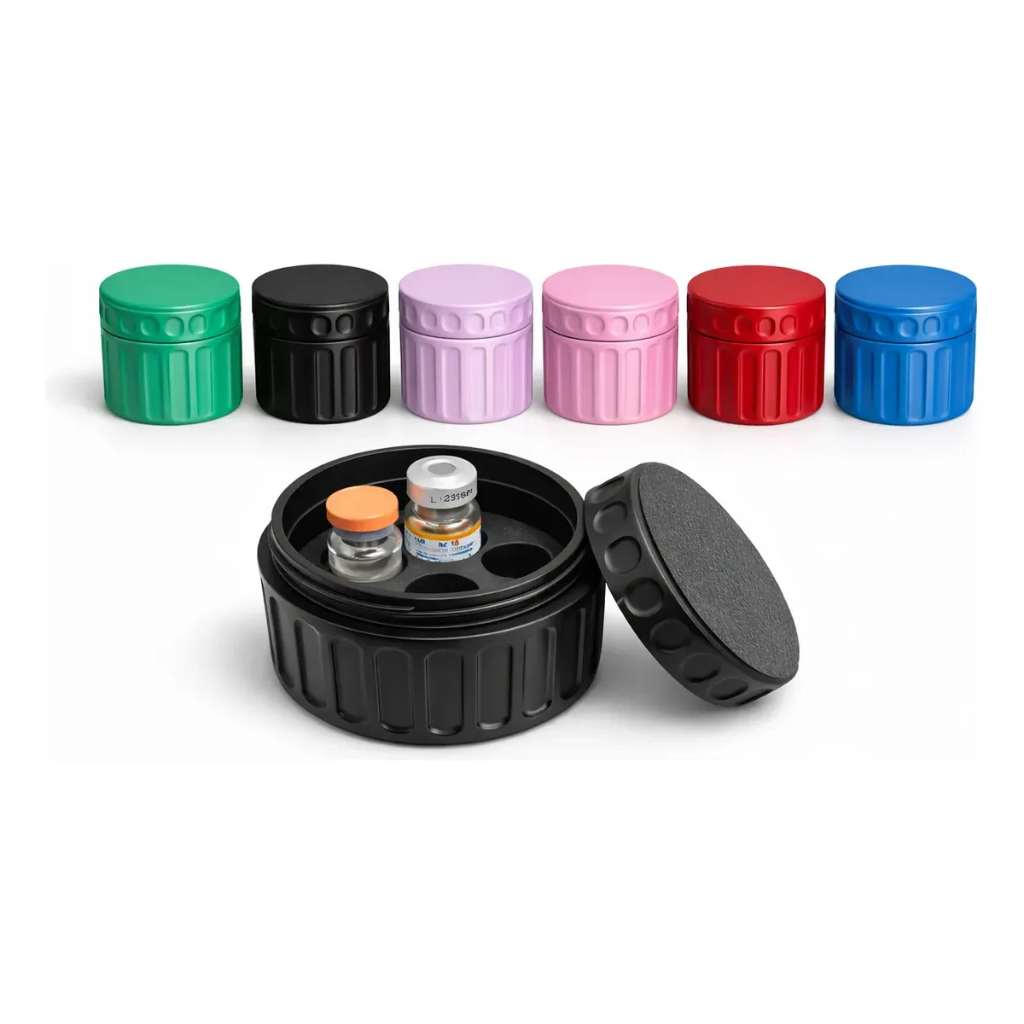 Estojo Porta Ampolas Organizador Rígido Resistente Com Rosca em Oferta na Shopee