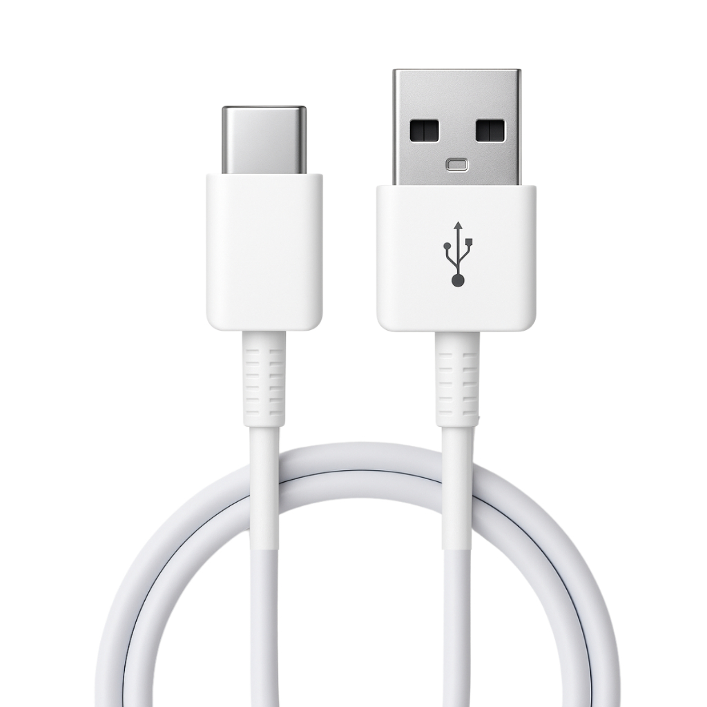 Cabo Carregador USB-C Branco Samsung Original A13 A14 A15 A16 A24 A25 A30 A31 A34 S24 Plus S25 Ultra