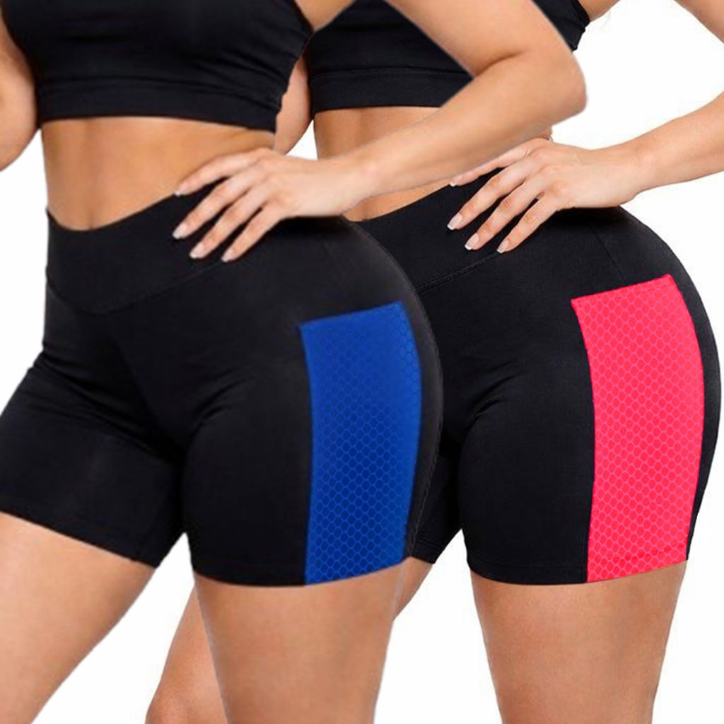 Short Feminino Malha Lycra Suplex Power Treinos ao Ar Livre Moda Fitness Academia Não Transparente