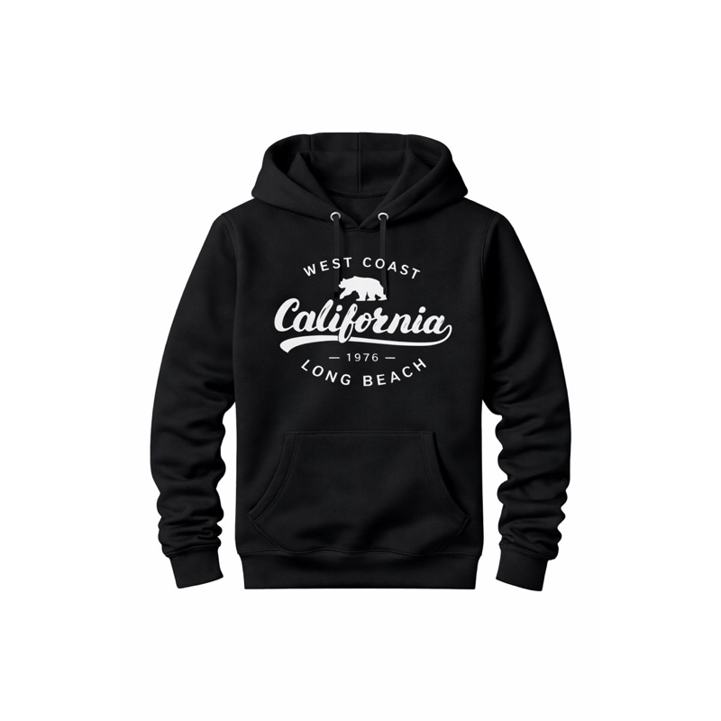 Moletom California Masculino/Feminino Canguru Estampado Streetwear Casual Confortável Unissex