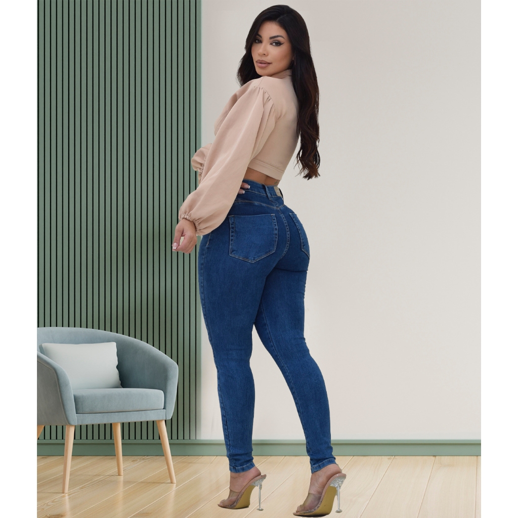 Calça Feminina Sawary Jeans Linha Premium Levanta Bumbum - Nova Coleção — imagem 2 de 2