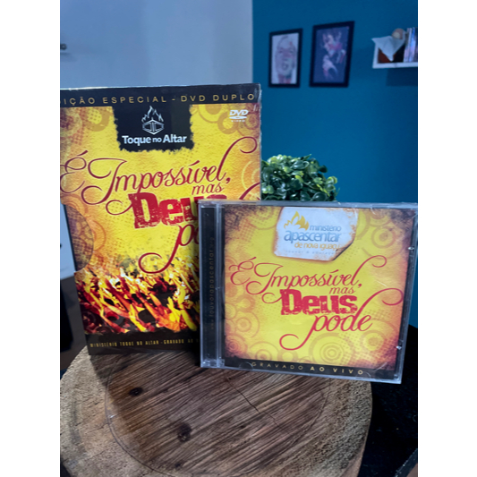 CD e Dvd  Lacrado Toque No Altar - Impossível Mas Deus Pode