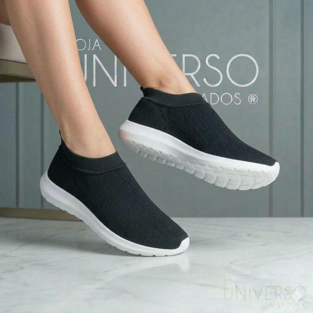 Tênis Meia Feminino Masculino Calce Fácil