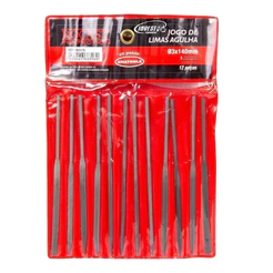 Kit Lima Agulha Rocast 12 Peças 140mm Para Mecânica e Joias