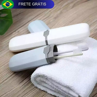 Porta escova de dentes resistente transparente estojo para bolsas e necessaries em Oferta na Shopee