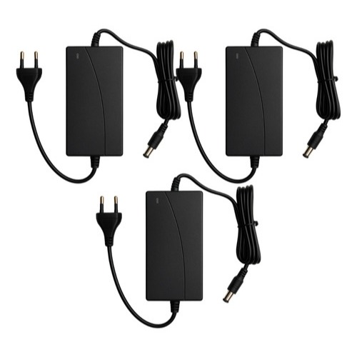 Kit 3 Fonte 12v 6a Estabilizada Chaveada Bivolt Cftv Fita Led Dvr