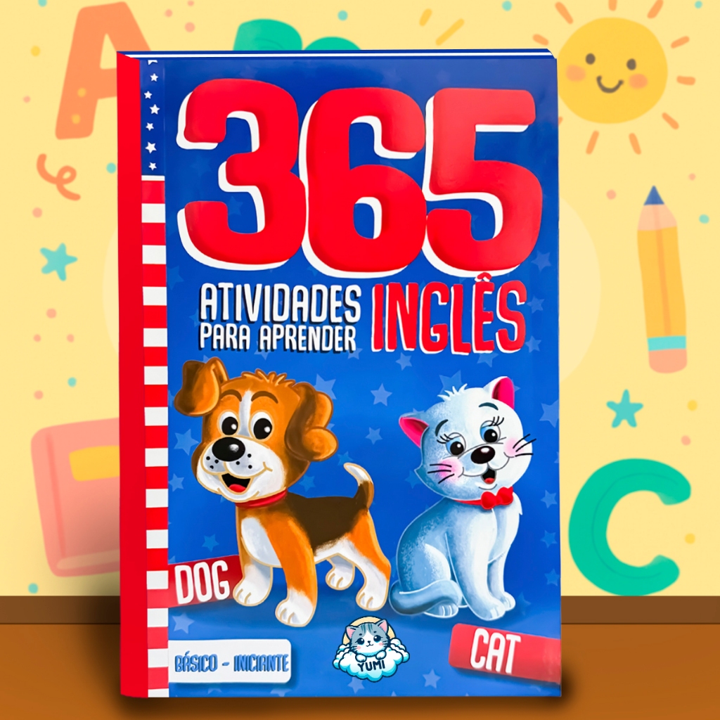 Livro Infantil 365 Atividades Para Aprender Inglês - Iniciante