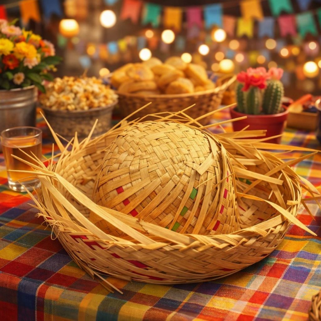 Chapéu de Palha Malandrinho Festa Junina São João Decoração Chapéu Junino Fantasia Festa Junina em Oferta na Shopee