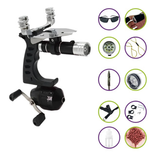 Kit Estilingue Pesca Laser Molinete Flecha Linha LED Dupla Função Tiro Esportivo Completo Alta Precisão Profissional X em Oferta na Shopee