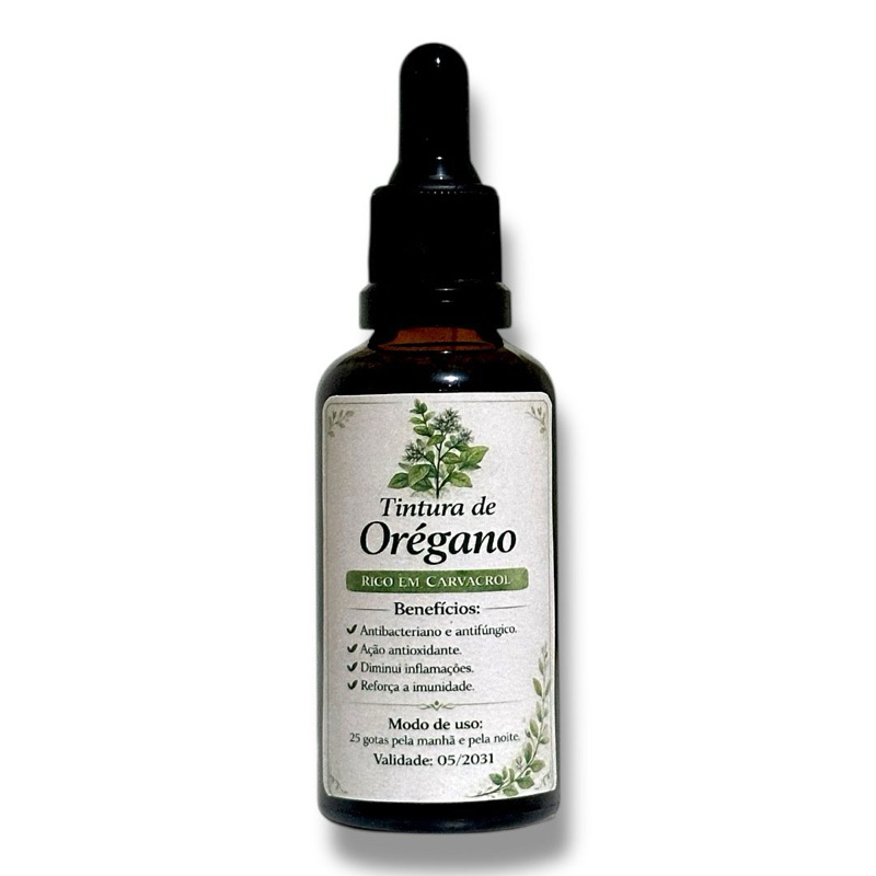 tintura de orégano 🌿 50ml Canteiro de Ervas em Oferta na Shopee