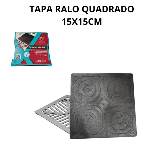 Protetor Tampa Ralo PVC 15cm |KIT 1/2/3 ou 4 Peças  Bloqueia Mau Cheiro Baratas e Insetos | Ralo Quadrado Banheiro