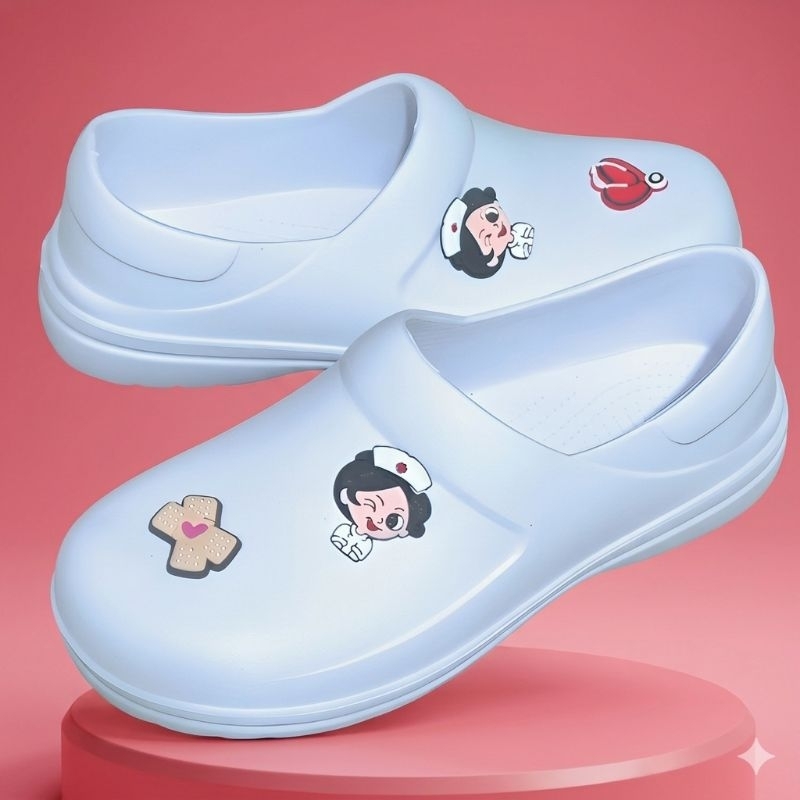 Sapato EPI Aprovado Pela Nr-32 ENFERMEIRA Profissional Enfermagem YVATE Antiderrapante Impermeável Confortável (Sapato)