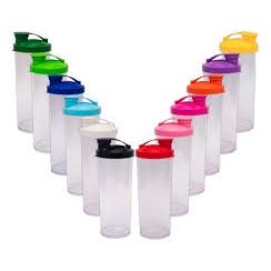 Kit 10/20/30 - Copo Long Drink 300ml TRANSPARENTES com tampa flip (shake)
