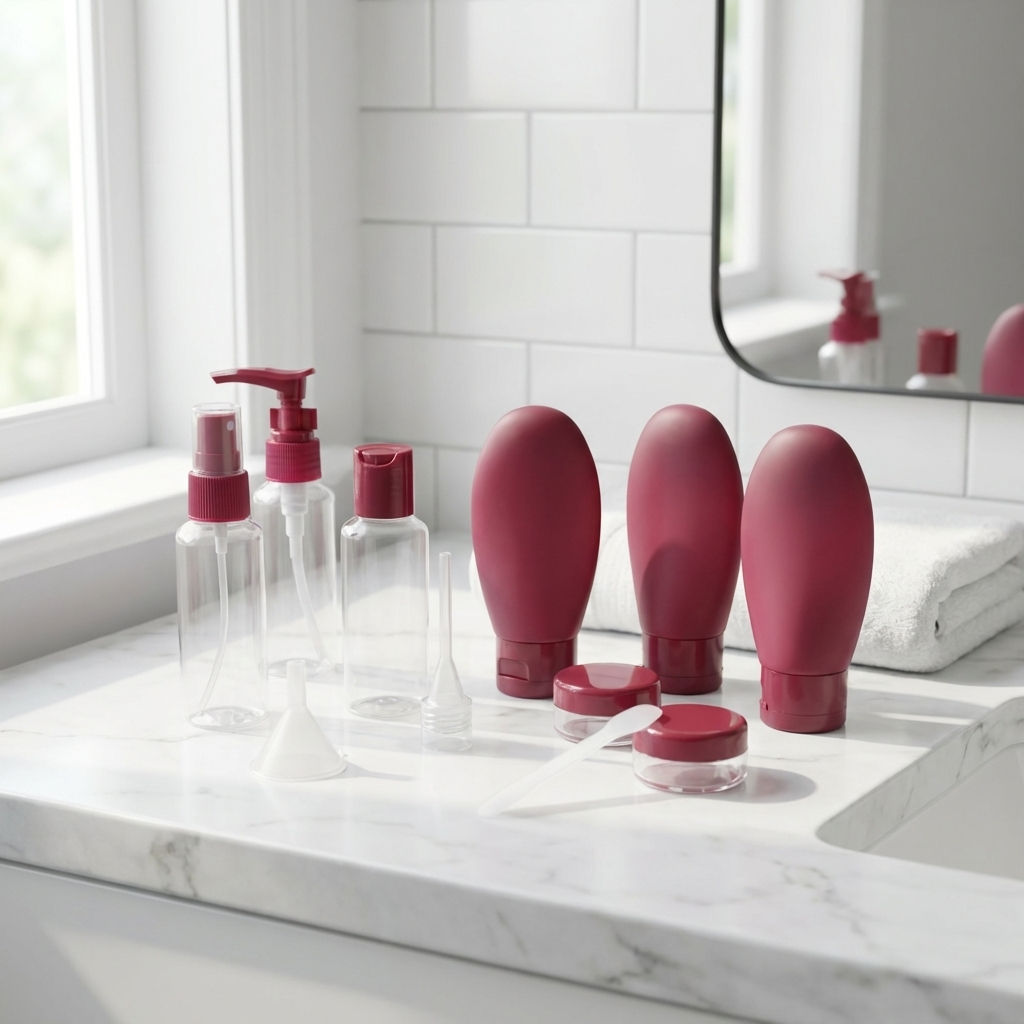 Kit Frascos Potes Viagem De Silicone 8288 8132 em Oferta na Shopee