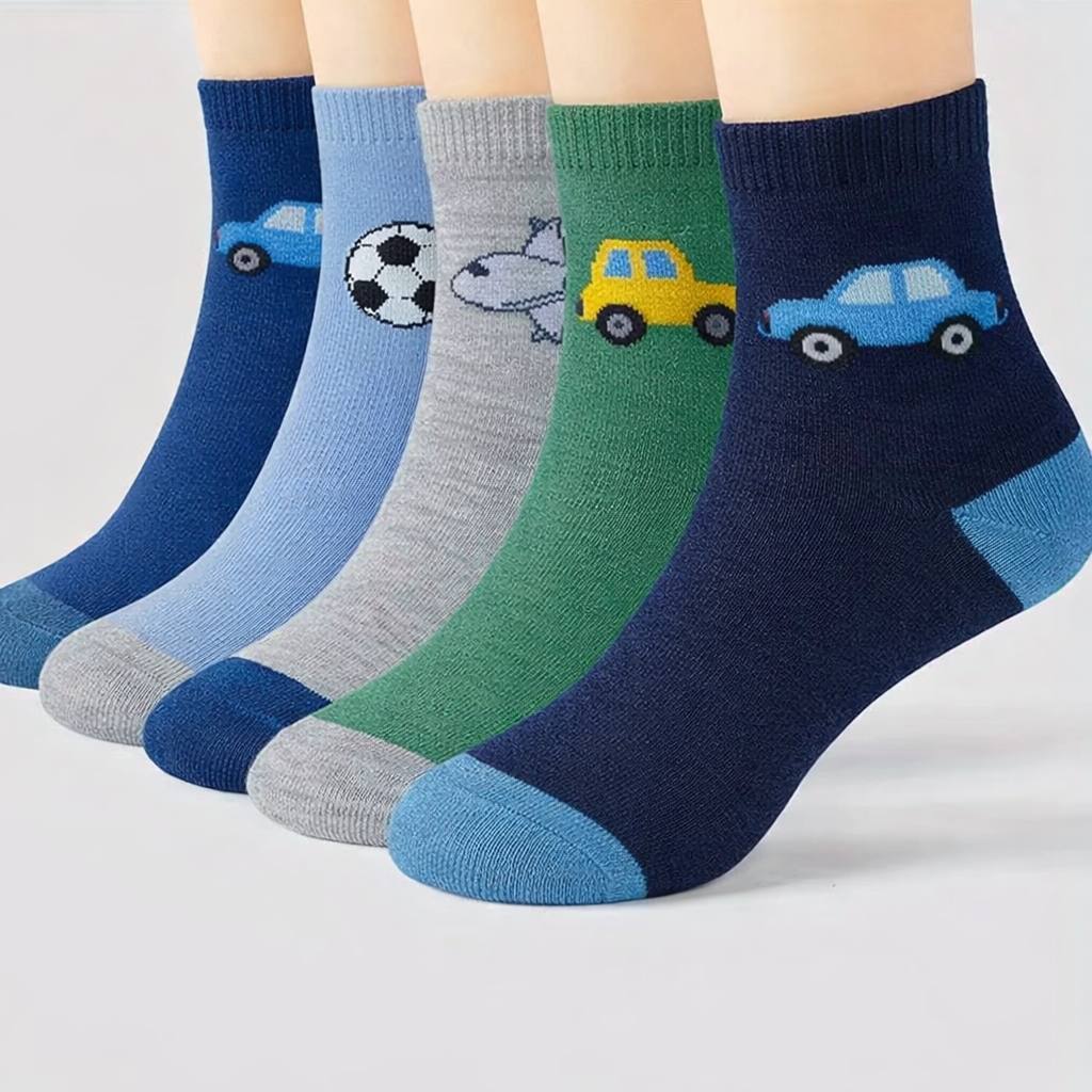 Kit De 3 a 12 Pares De Meias Infantil MENINO Algodão
