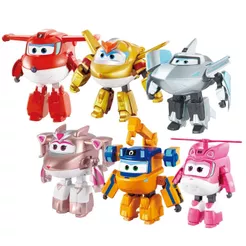 Boneco 12cm Avião Transformar 2 em 1 Resgate Elétrico - Super Wings - Sunny