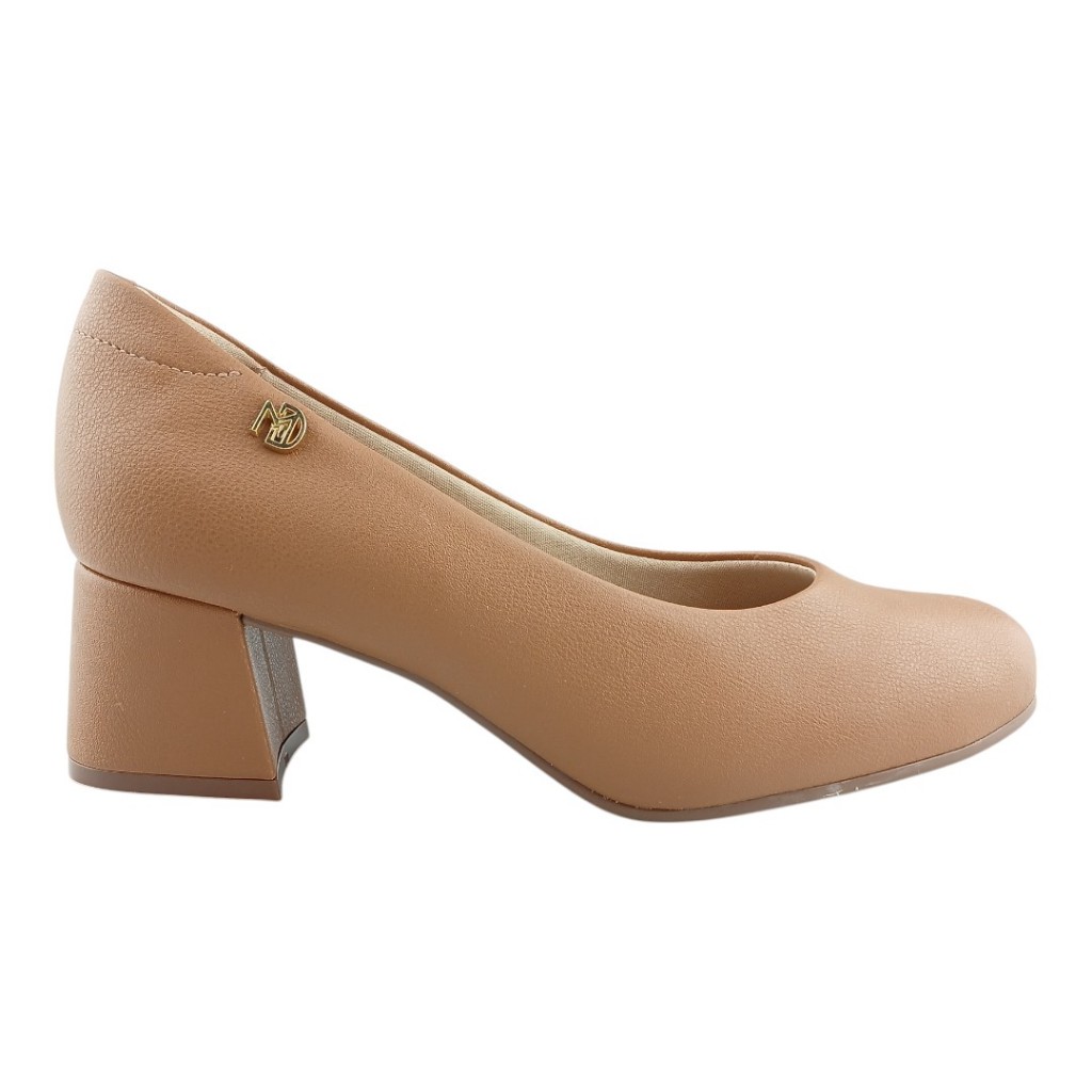 Scarpin Feminino Sapato Social Salto Baixo Quadrado Modare — imagem 2 de 2