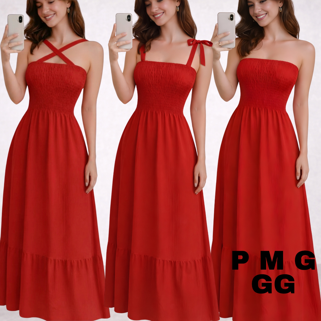 Vestido Longo Moda Feminina Elegante Festa Confortável Tendência 2026