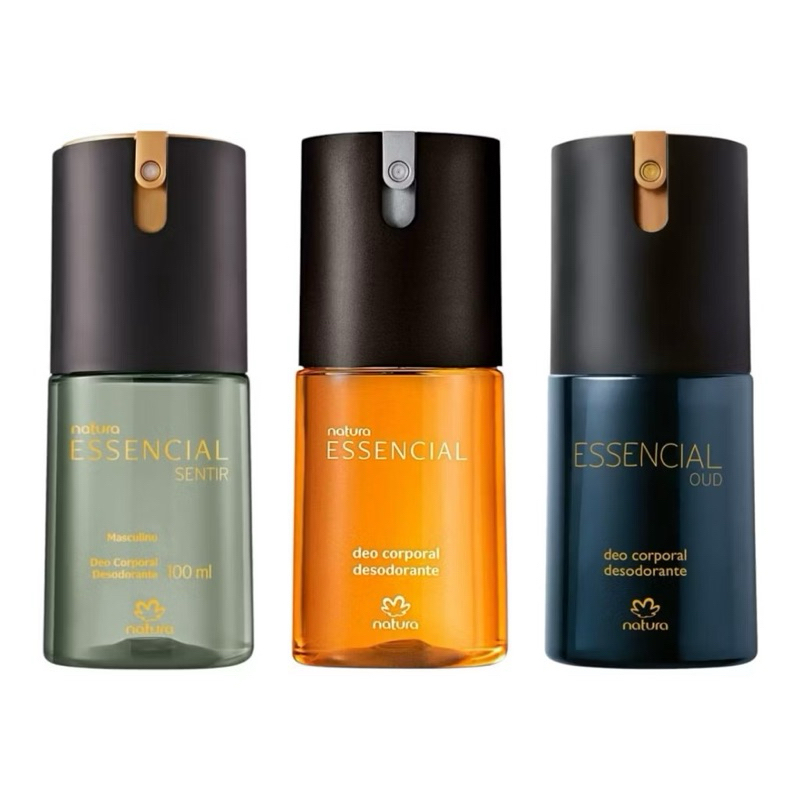 Essencial Natura Deo corporal masculino 100ml ou kit