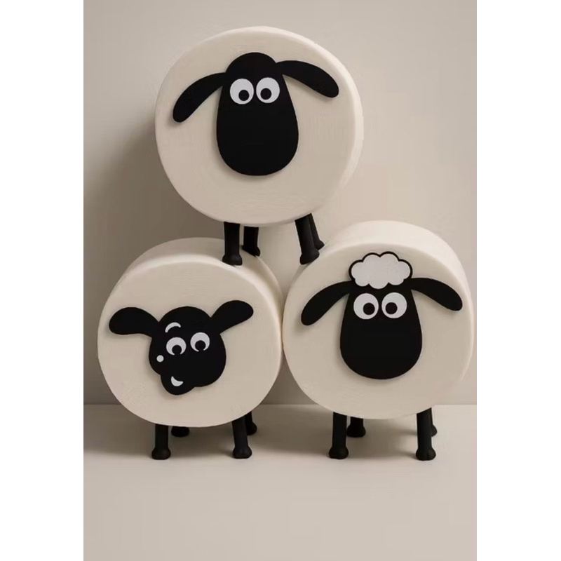 Kit 3 Ovelhas Decorativas para Papel Higiênico (Peças em PLA)