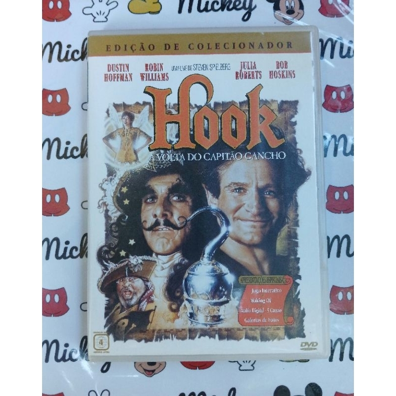 Dvd Hook - A Volta do Capitão Gancho (Original)